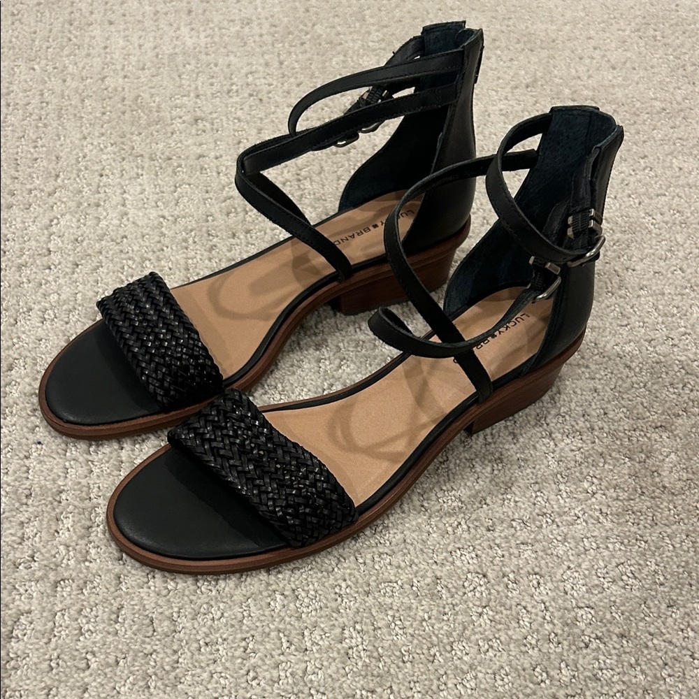 Lucky Brand Black Strappy Sandals